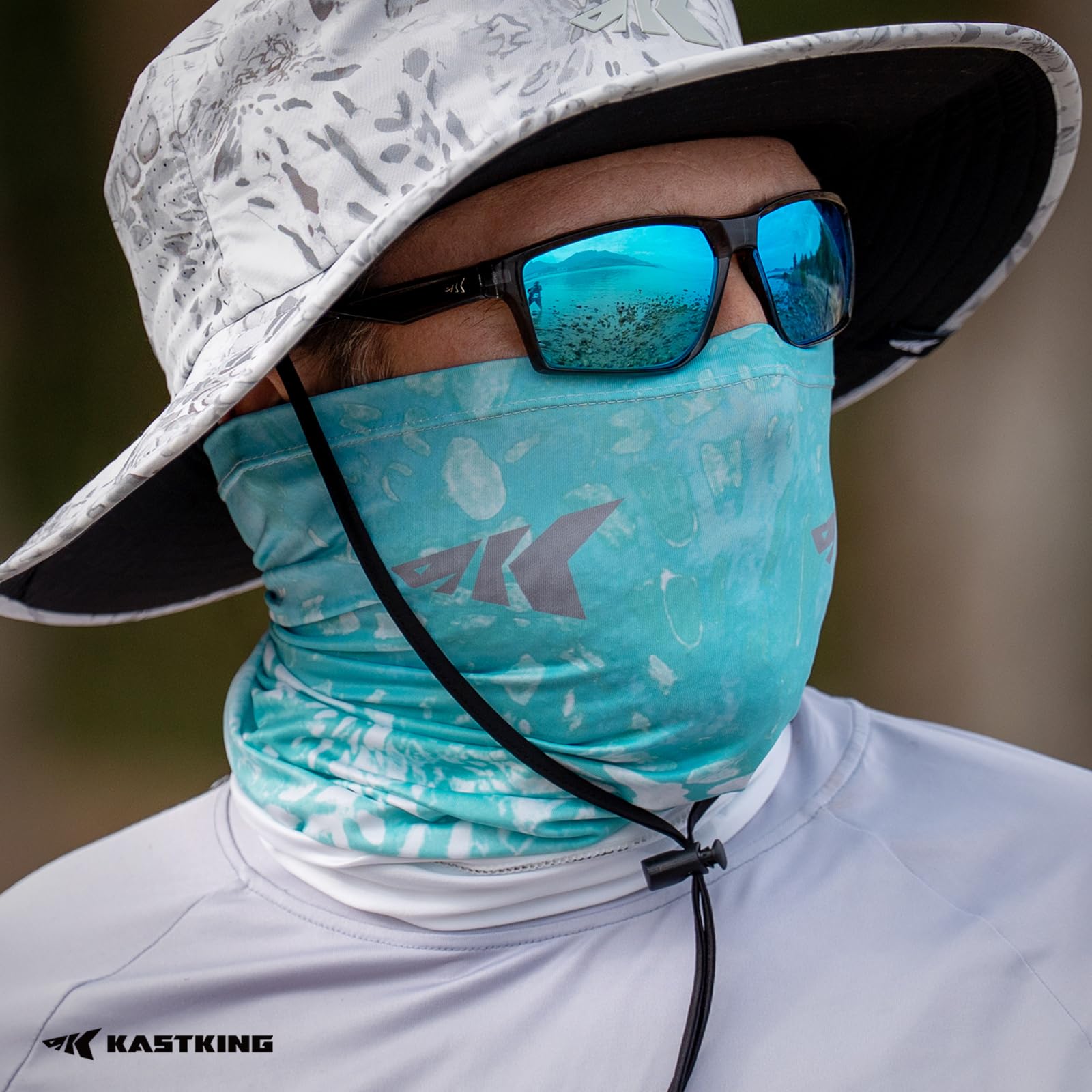 KastKing Sol Armis Neck Gaiter - UPF 50 Face Mask - UV Sun Protection Mask for Men & Women, Fishing, Hiking