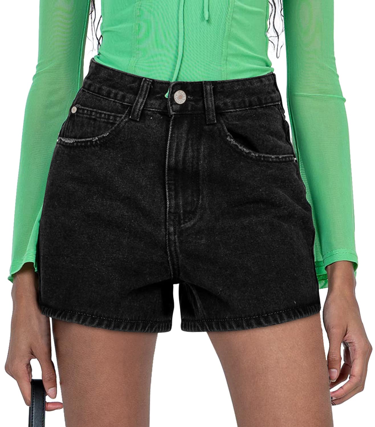 SANMM Jean Shorts Womens Summer Stretchy Denim Casual Hot Short Jorts 2026