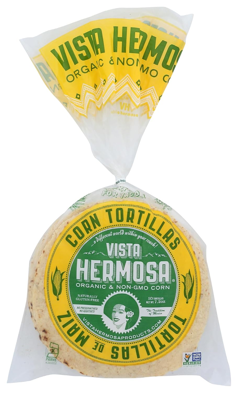 Vista Hermosa, Tortilla Corn, 7.2 Ounce