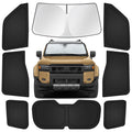 for Toyota 4Runner 2010-2024 Car Window Shades, 8pcs Privacy Sun Shade Set for Front Windshield Side and Rear Windows, Full Window Covers Keeps Vehicle Cool for Camping Napping