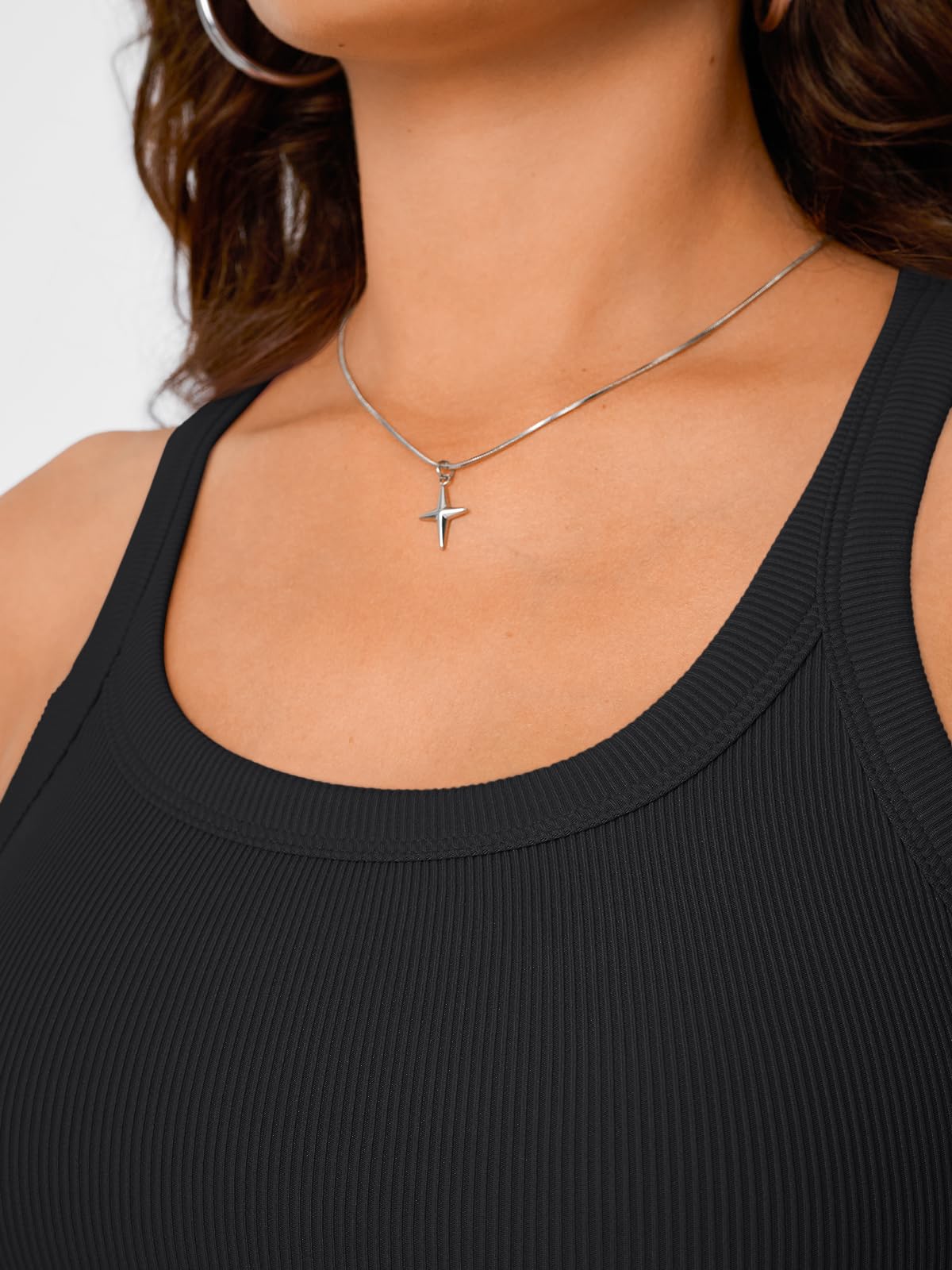 Trendy Queen Women's Tank Tops Crop Camisole Summer Fashion Sleeveless Ribbed Workout Basic Going Out Gym Spring Clothes 2026
