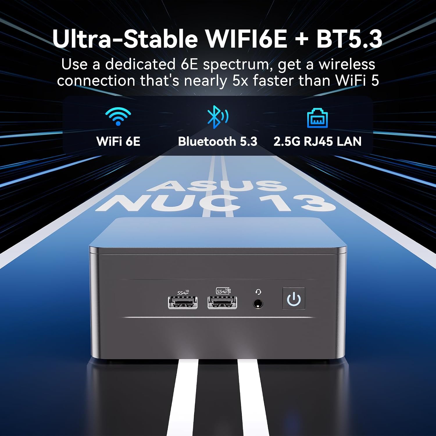 Intel NUC 13 PRO, for ASUS NUC 13 Pro NUC13ANHi5 Arena Canyon 16GB RAM 512GB SSD, Core i5-1340P, Win 11 Pro Mini Desktop Computer, 8K/4K UHD, Gigabit Ethernet/WiFi-6/VESA for Business/Office/Home
