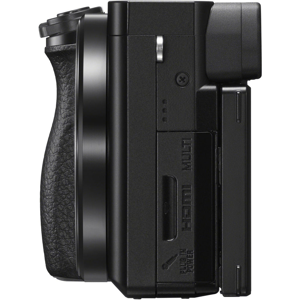 Sony ILCE6100KB Alpha 6100 Mirrorless 4K Video Camera with E PZ 16-50mm Lens - Black