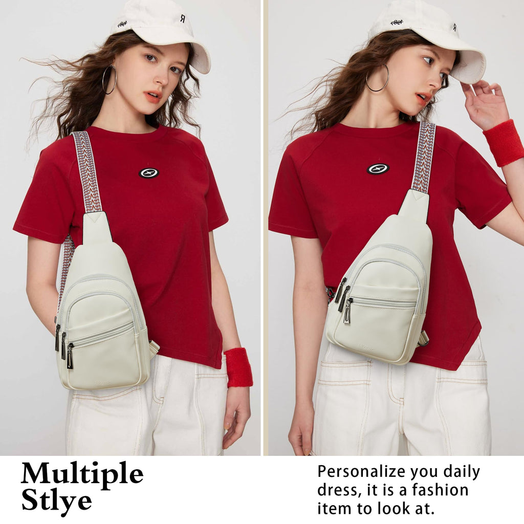 Sling Bag Crossbody Bags for Women Small Cross Body Bag Fanny Packs Chest Sling Purse for Daily Travel Leisure Sport