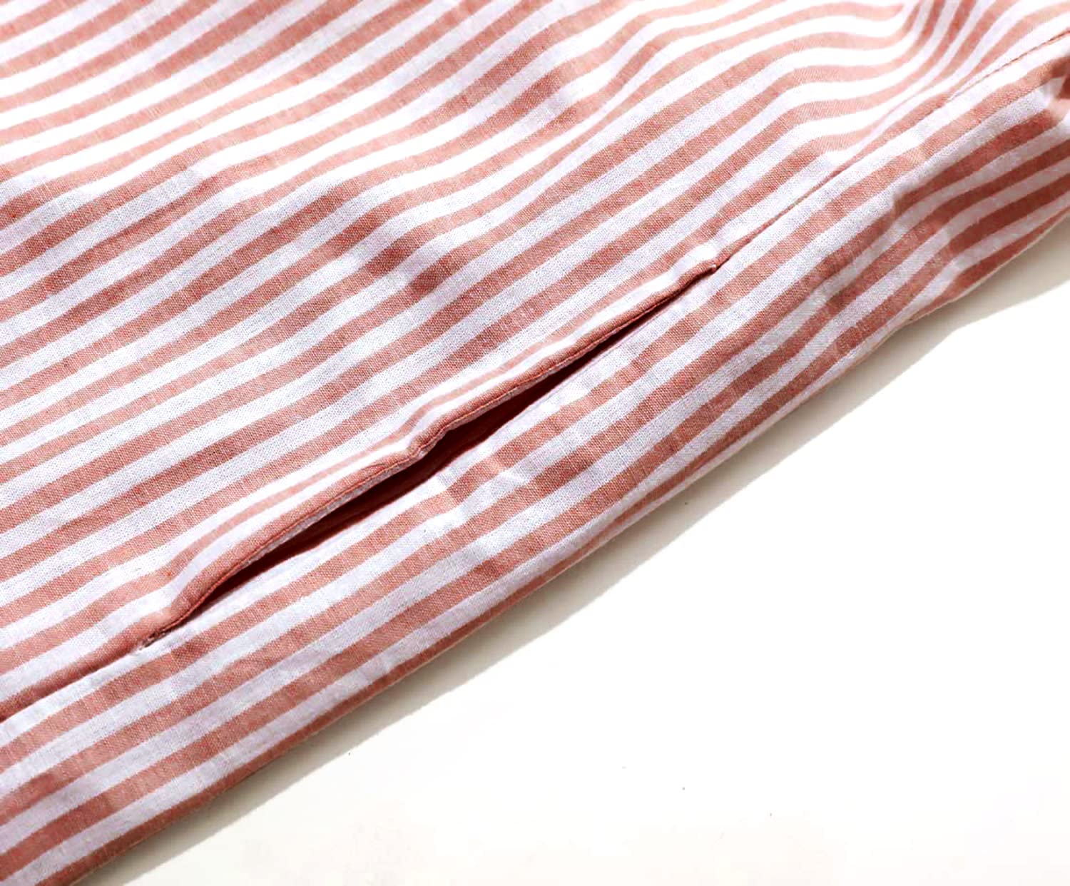 utcoco Womens Striped Long Sleeve Dress Casual Loose Button Down Cotton Maxi Shirt Dress