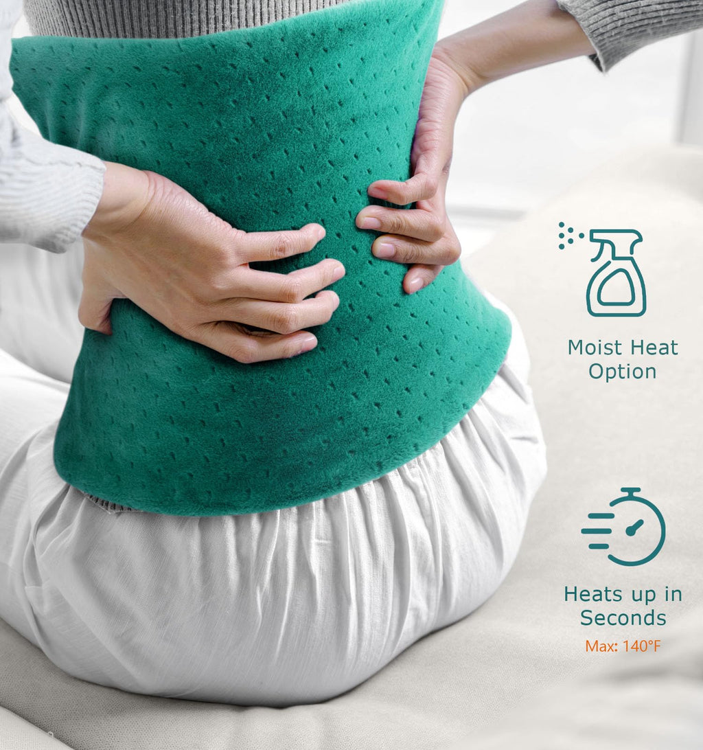 Fathers Day Dad Gifts from Daughter, Heating Pad for Back Pain & Cramps - Ultimate Pain Relief & Versatile Gift for Women, Men - Ideal for Christmas, Soft Machine Wash Fabric, King Size 12"x24"
