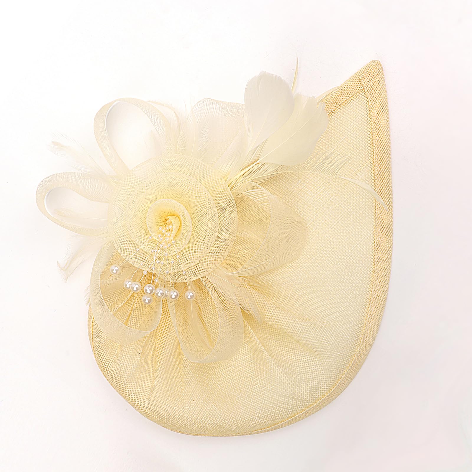 AQOKKA Women Fascinators Hats Flower Fascinators with Headband and Clip Tea Party Headwear for Women and Girls