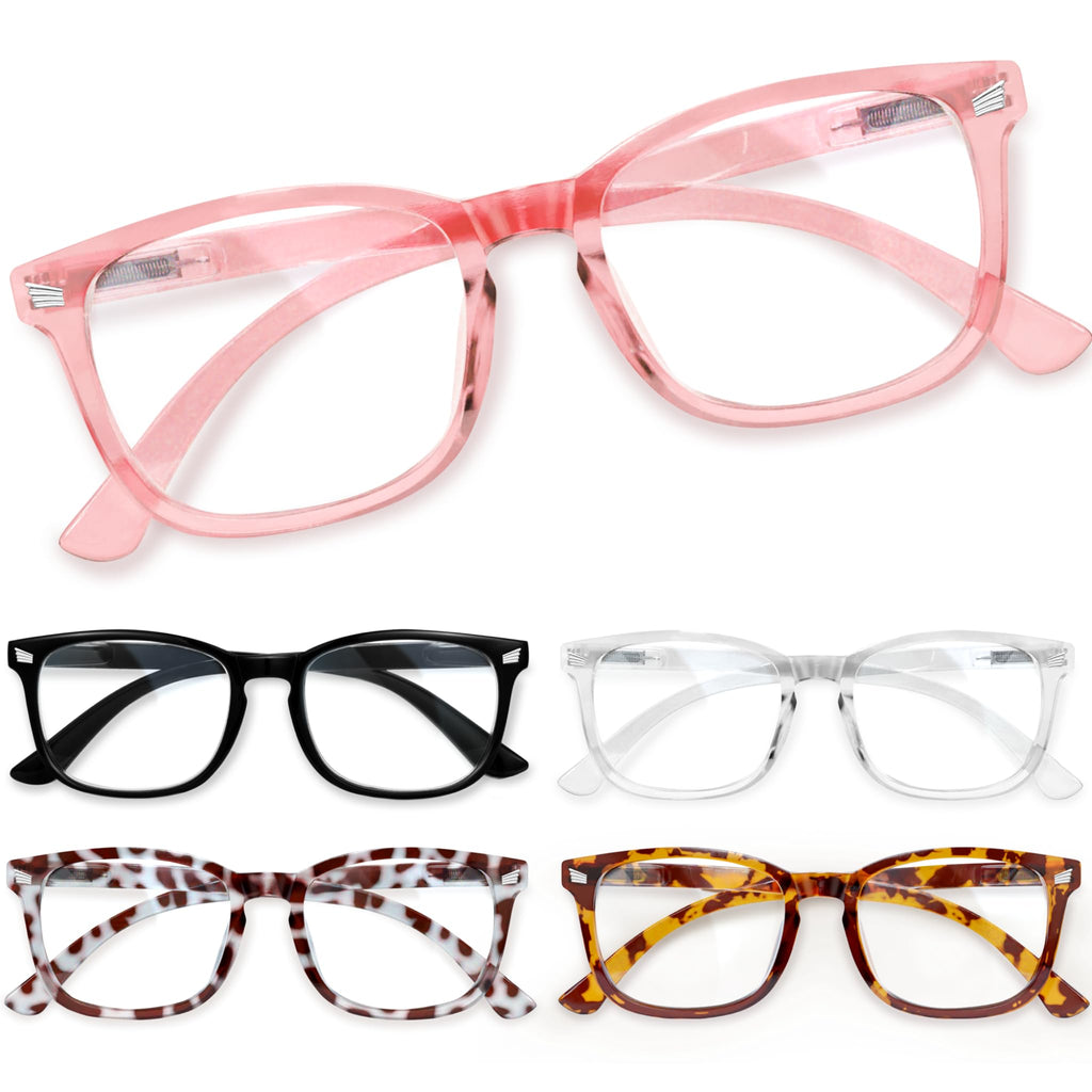 CCVOO Mix & Match Reading Glasses for Women - Lightweight, Comfortable Fit, Clear Vision - Blue Light Blocking
