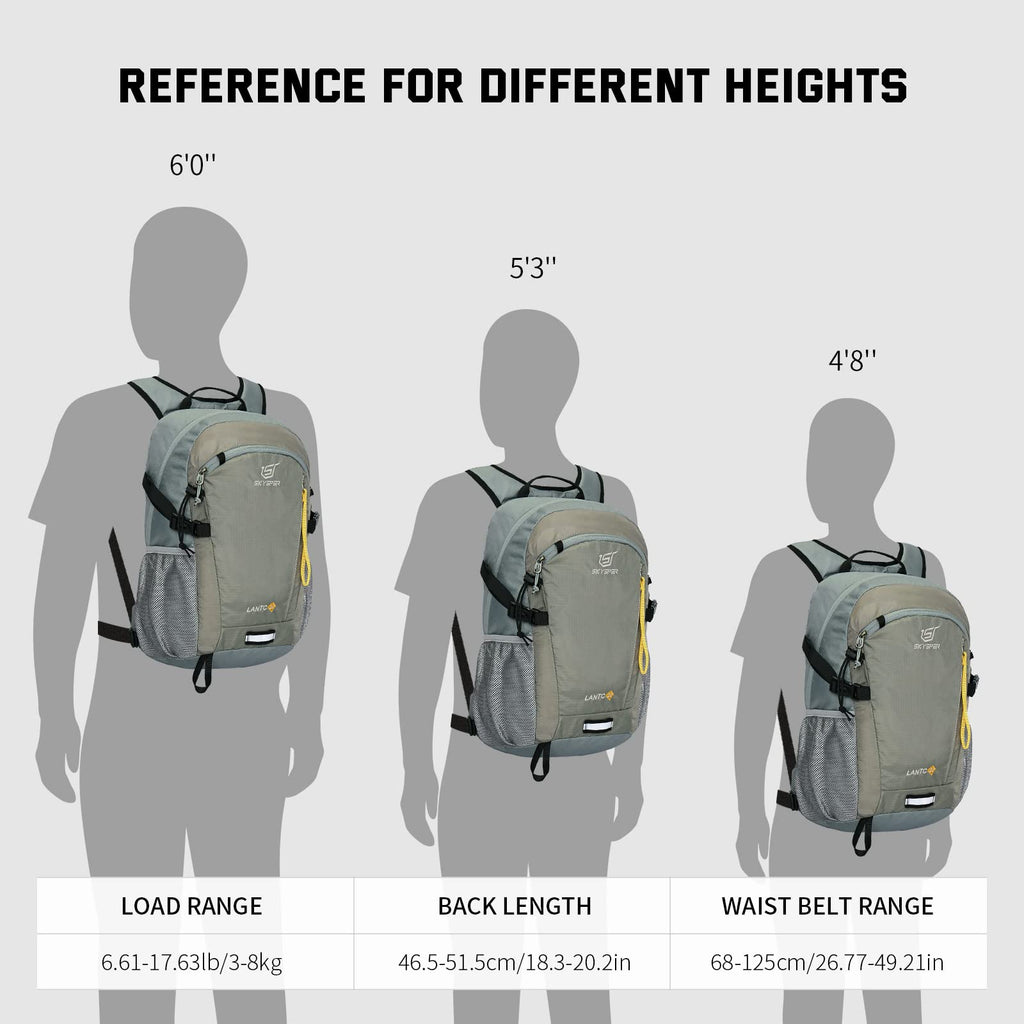 SKYSPER Small Hiking Backpack, 20L Lightweight Travel Backpacks Hiking Daypack for Women Men