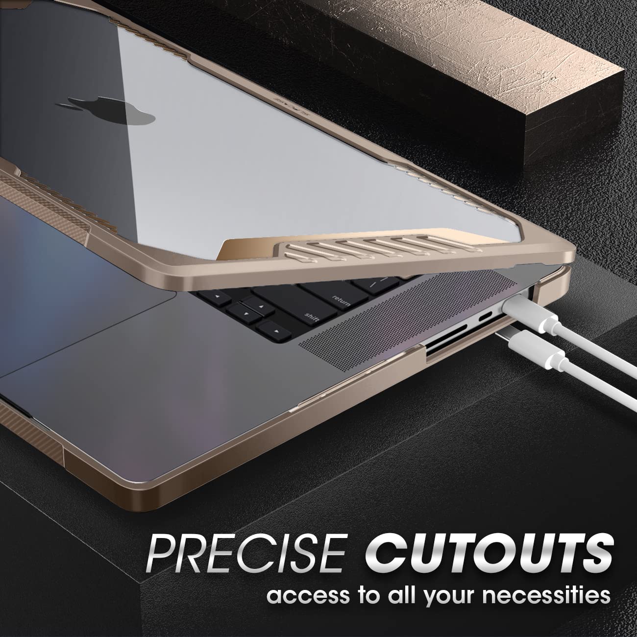 SUPCASE for MacBook Pro 14 Inch Case 2026-2021 (Unicorn Beetle), M5/M4/M3/M2/M1 Pro/Max A3427 A3426 A3434 A3185 A3401 A3112 A2918 A2992 A2779 A2442 Rugged Protective Cover for MacBook Pro 14", Black