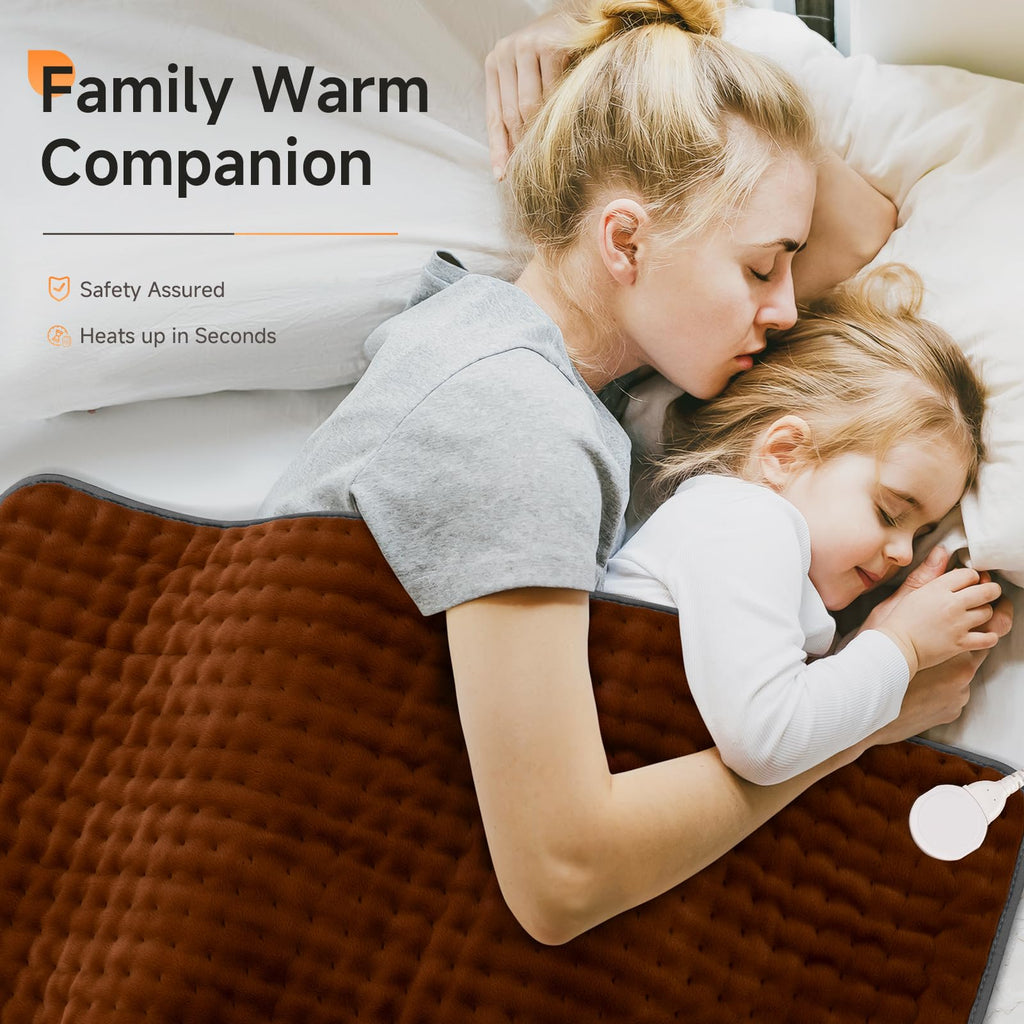 17"x33" Heating Pad for Back Pain, XXXL Heated Pad for Neck/Shoulders/Legs/Knees/Feet/Cramps, 6 Heat Settings Auto-Off, Heat Pads for Women, Birthday Fathers Mothers Day Gifts for Mom Dad Men Wife Her