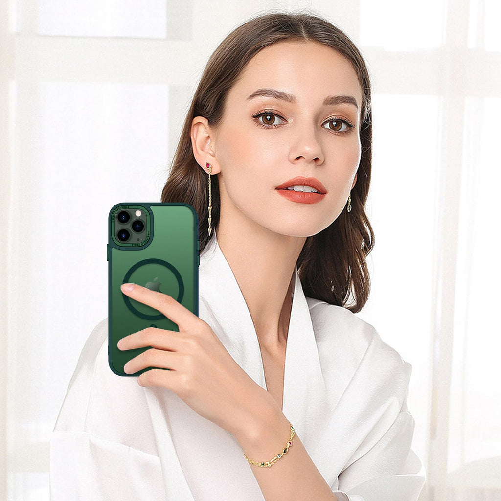 BENTOBEN for iPhone 11 Pro Case 2019 [Compatible with Magsafe] Translucent Matte Magnetic Phone Case iPhone 11 Pro 5.8" Slim Thin Shockproof Bumper Women Men Protective Cases Cover, Black