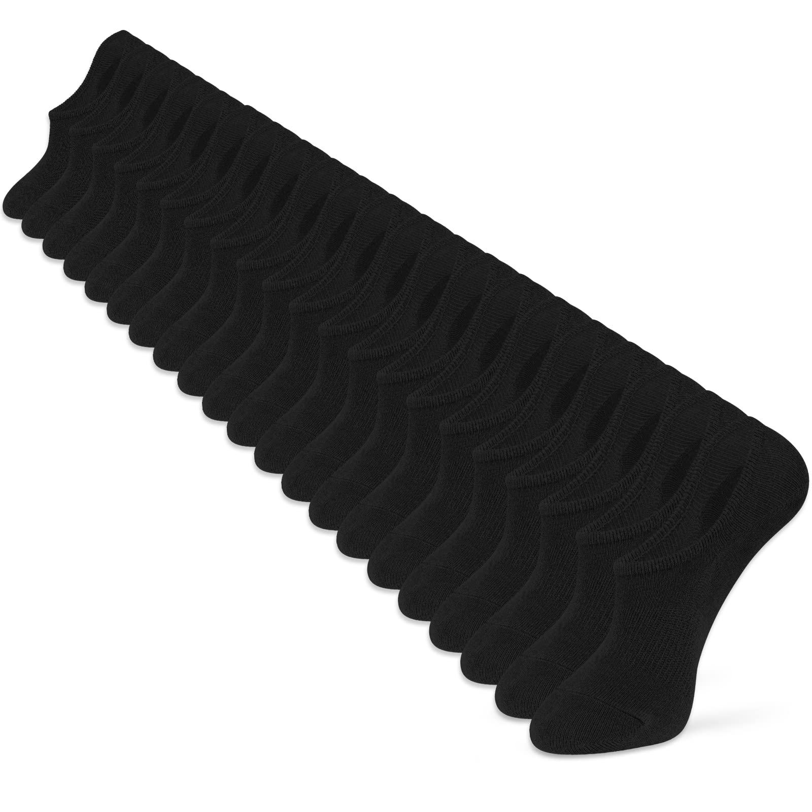 IDEGG No Show Socks Women 10 Pairs Low Cut Anti-Slid Novelty Athletic Casual Invisible Liner Socks