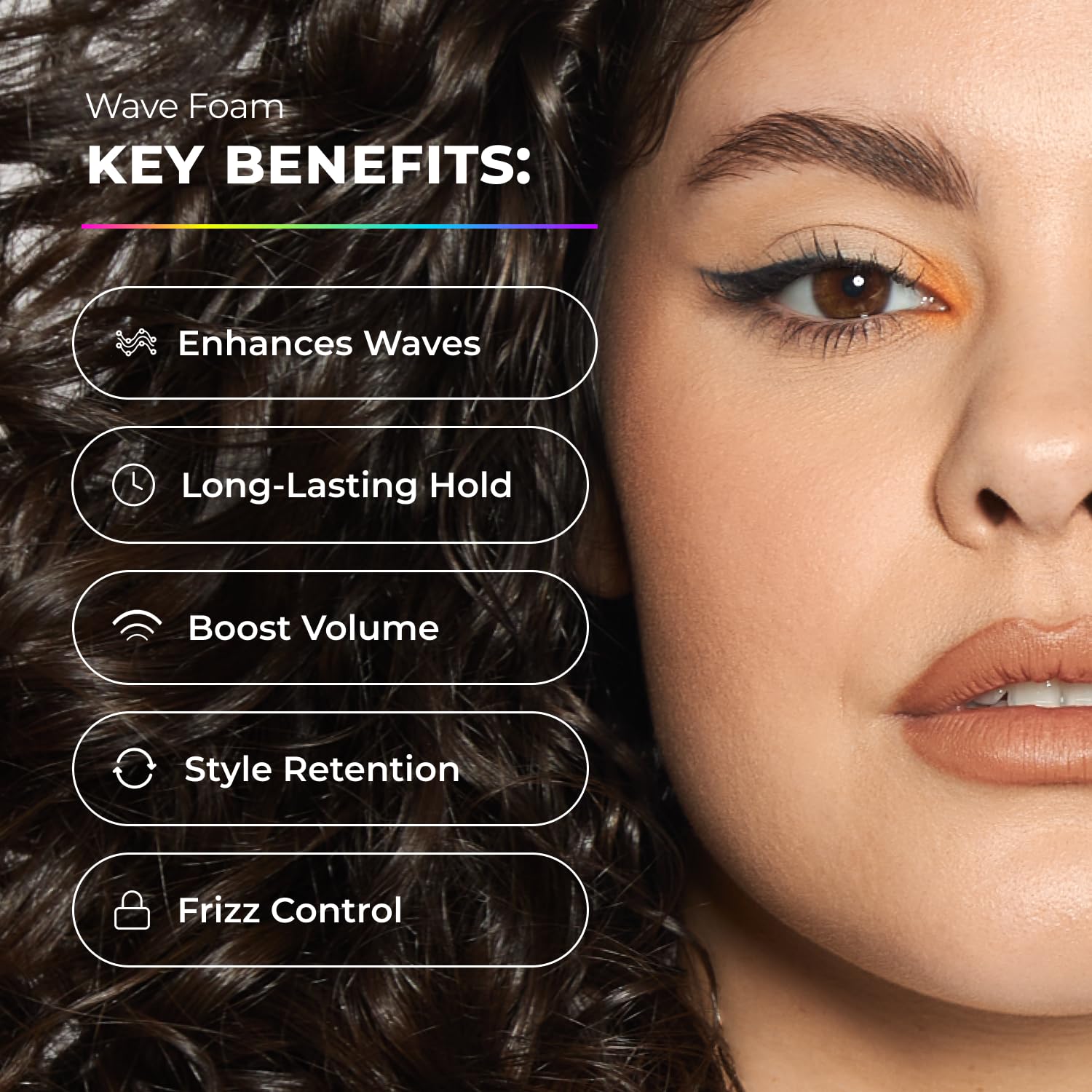 XMONDO Hair Wavetech Extra Hold Wave Foam - Vegan Formula with Pro-Vitamin B5 and Anti-Frizz Nutrients to Fight Static, Control Frizz, and Enhance Your Wavy Hair, 6.7 Fl Oz, 1-Pack