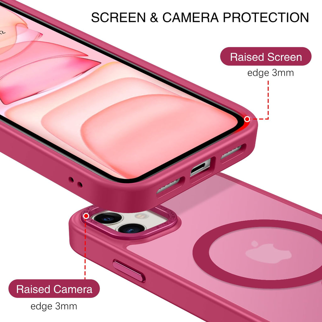 BENTOBEN for iPhone 11 Phone Case, Phone case for iPhone 11 Magnetic Case [Compatible with Mag Safe] Translucent Matte Slim Shockproof Anti-Fingerprint Protective Cover for iPhone 11 6.1’’ Black