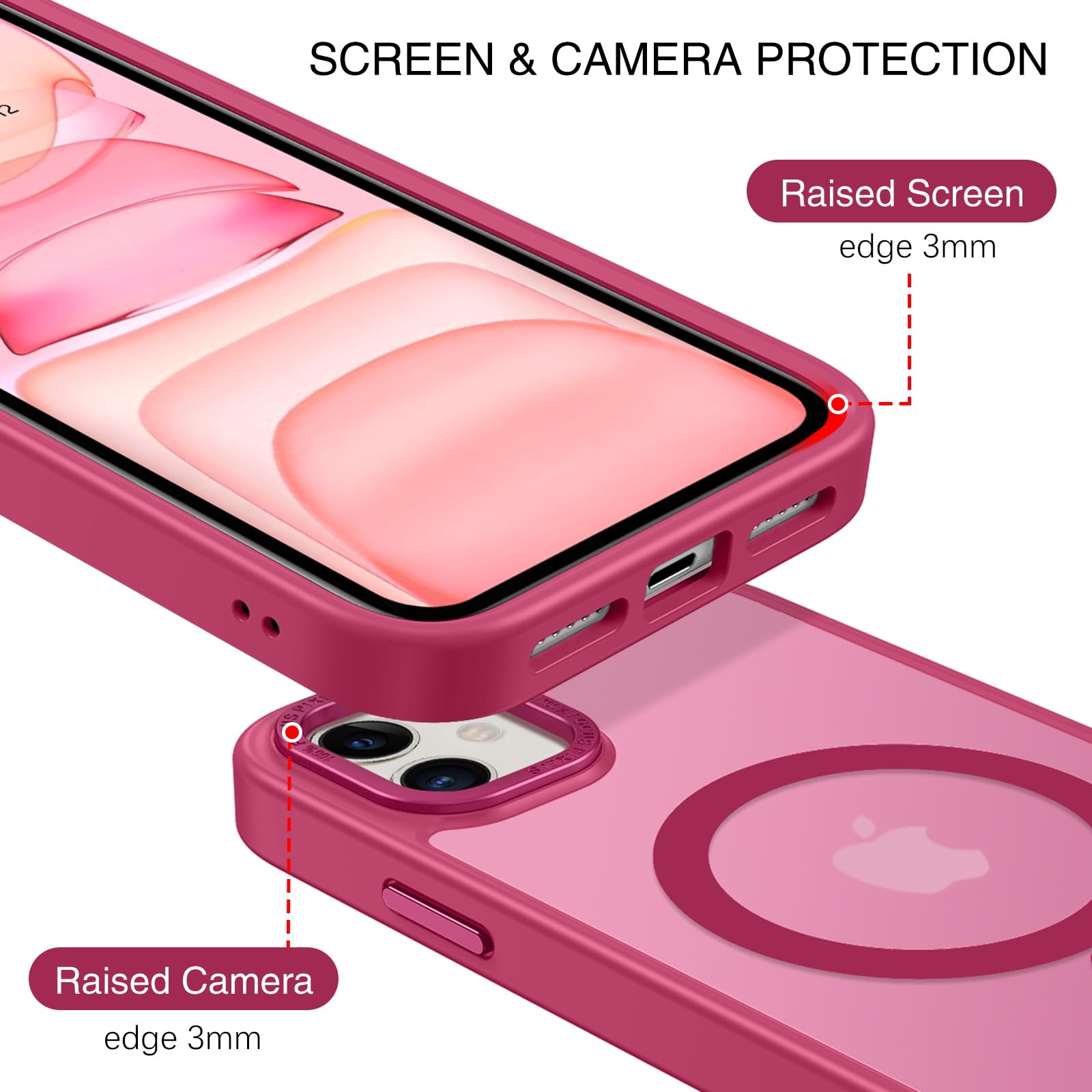BENTOBEN for iPhone 11 Phone Case, Phone case for iPhone 11 Magnetic Case [Compatible with Mag Safe] Translucent Matte Slim Shockproof Anti-Fingerprint Protective Cover for iPhone 11 6.1’’ Black
