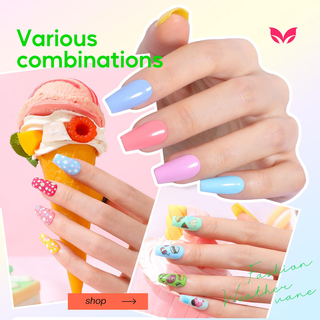 Morovan 15 Bright Color 0.27oz Air Quick Dry Long Lasting Nail Polish Gift Set for Women