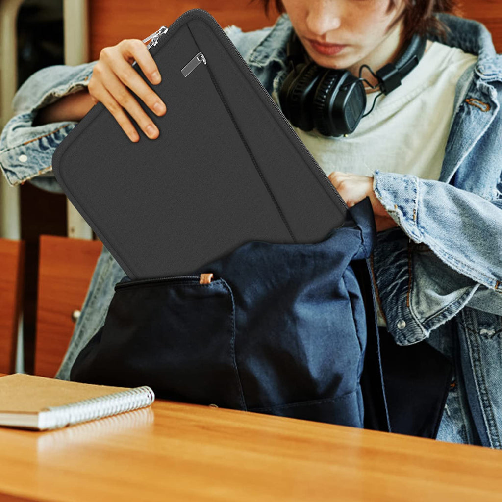 Laptop Sleeve Case 13.3 Inch, Durable 14 Inch Laptop Case Computer Carrying Bag Protective Cover Compatible with 13 14 inch MacBook Pro, MacBook Air, Dell, HP, Lenovo, Notebook, Computer, Black