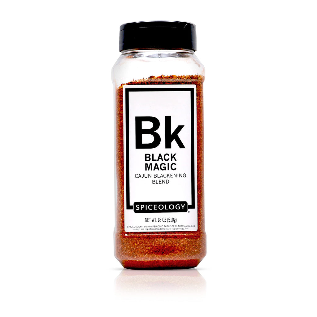 Spiceology – Black Magic Cajun Blackening Seasoning – Bold & Savory Spice Blend for Chicken, Fish, Turkey, and More – Versatile Dry Rub – 4.4 oz