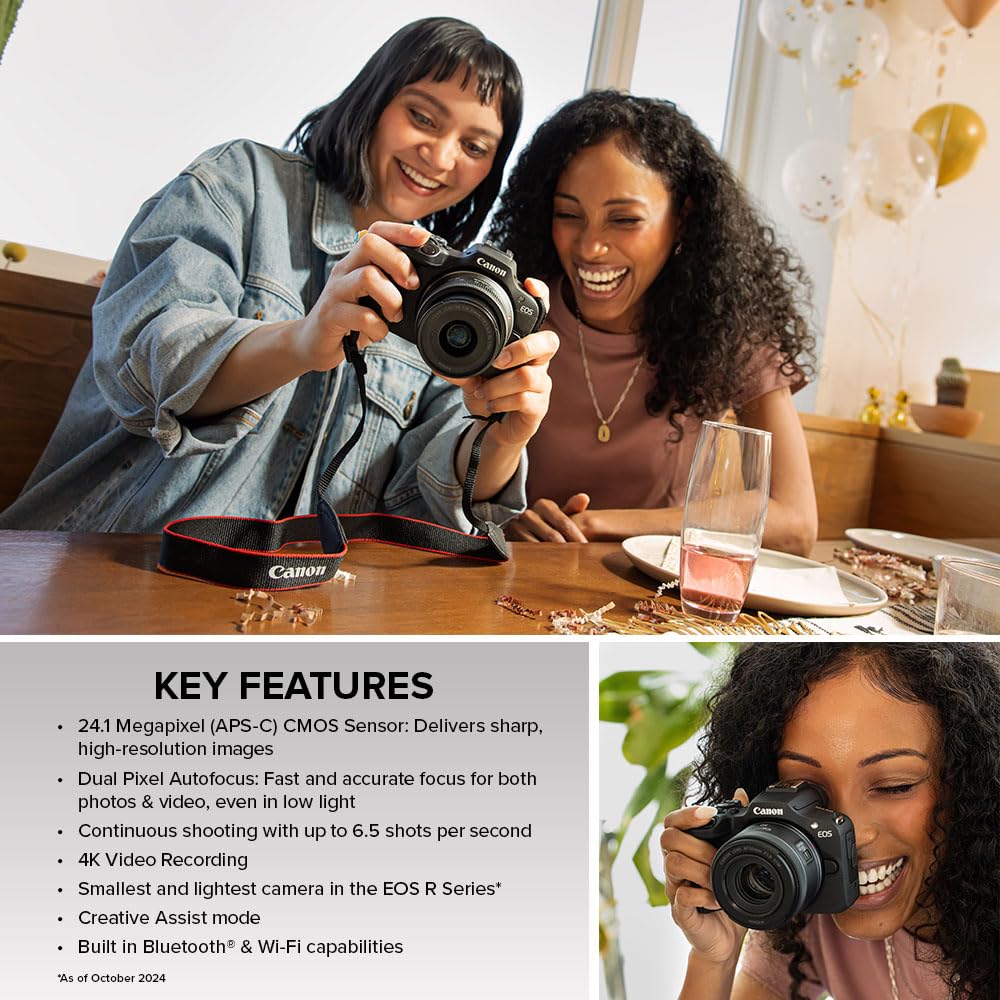 Canon EOS R100 Mirrorless Camera Lens Kit