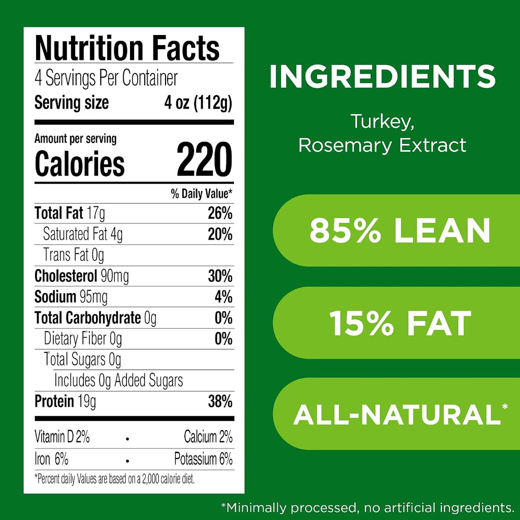 Jennie-O, Ground Turkey Meat - Lean 85/15, 16 Ounce