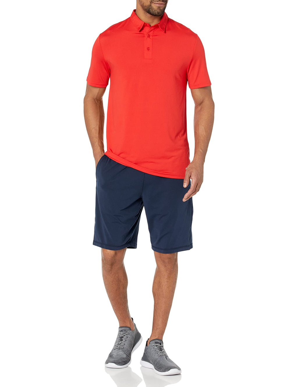 Amazon Essentials Men's Slim-Fit Quick-Dry Moisture Wicking Tech Stretch Short Sleeve Lightweight Golf Polo Shirt