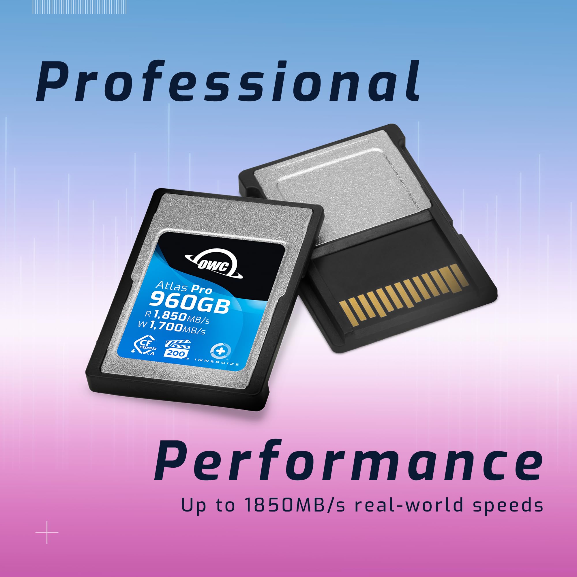 OWC 240GB Atlas Pro High Performance Cfexpress 4.0 Type A Memory Card Professional Grade, up to 1850MB/s Read and 1700MB/s Write Speed