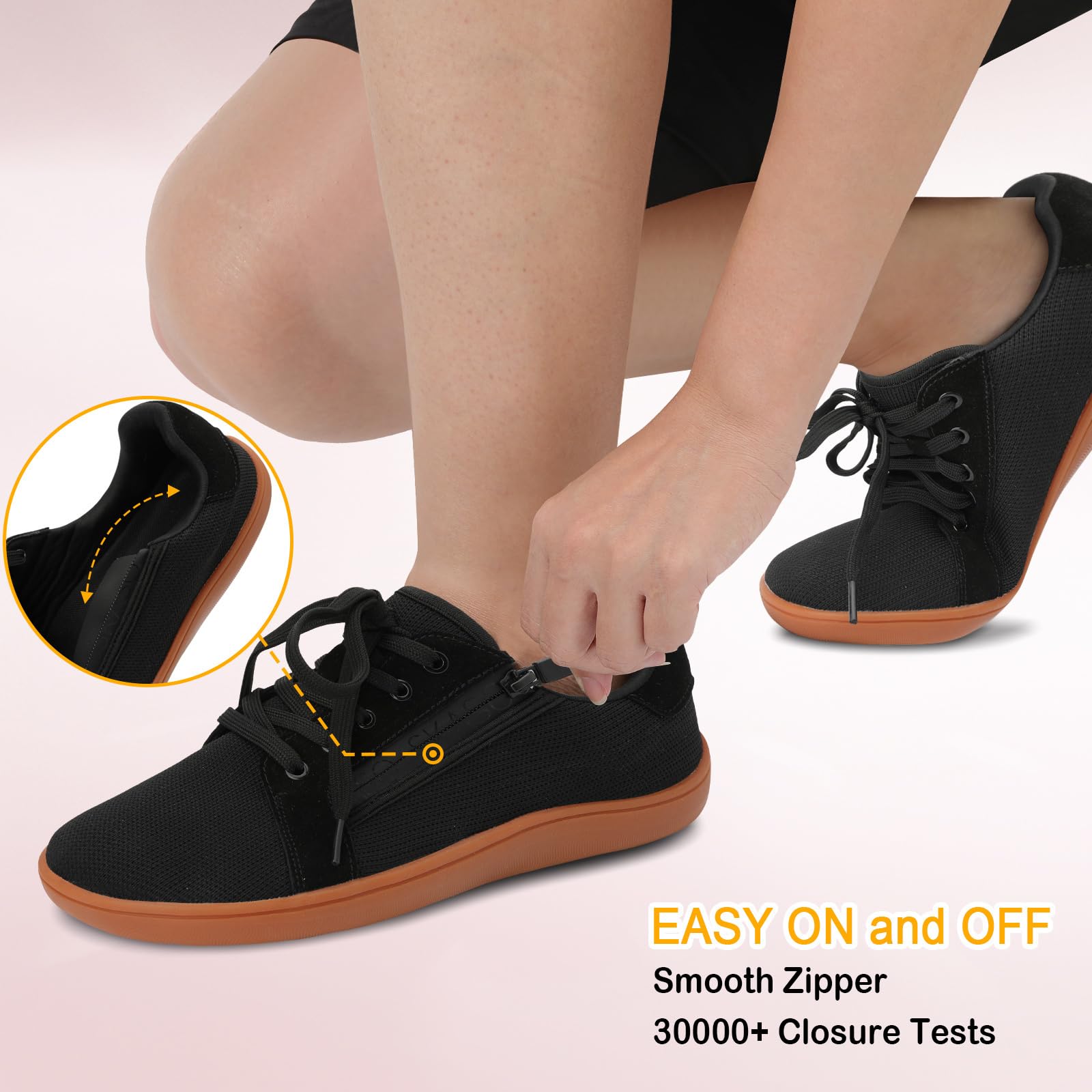 Womens Barefoot Walking Shoes Wide Toe Fashion Sneakers Comfortable Casual Shoes Zero Drop Minimalist Shoes