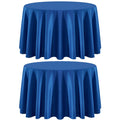 Round Tablecloth 2 Pack 90 Inch Black Tablecloths Washable Decorative Linen Polyester Table Clothes Cover for Dining Table Banquets Buffet Parties and Wedding
