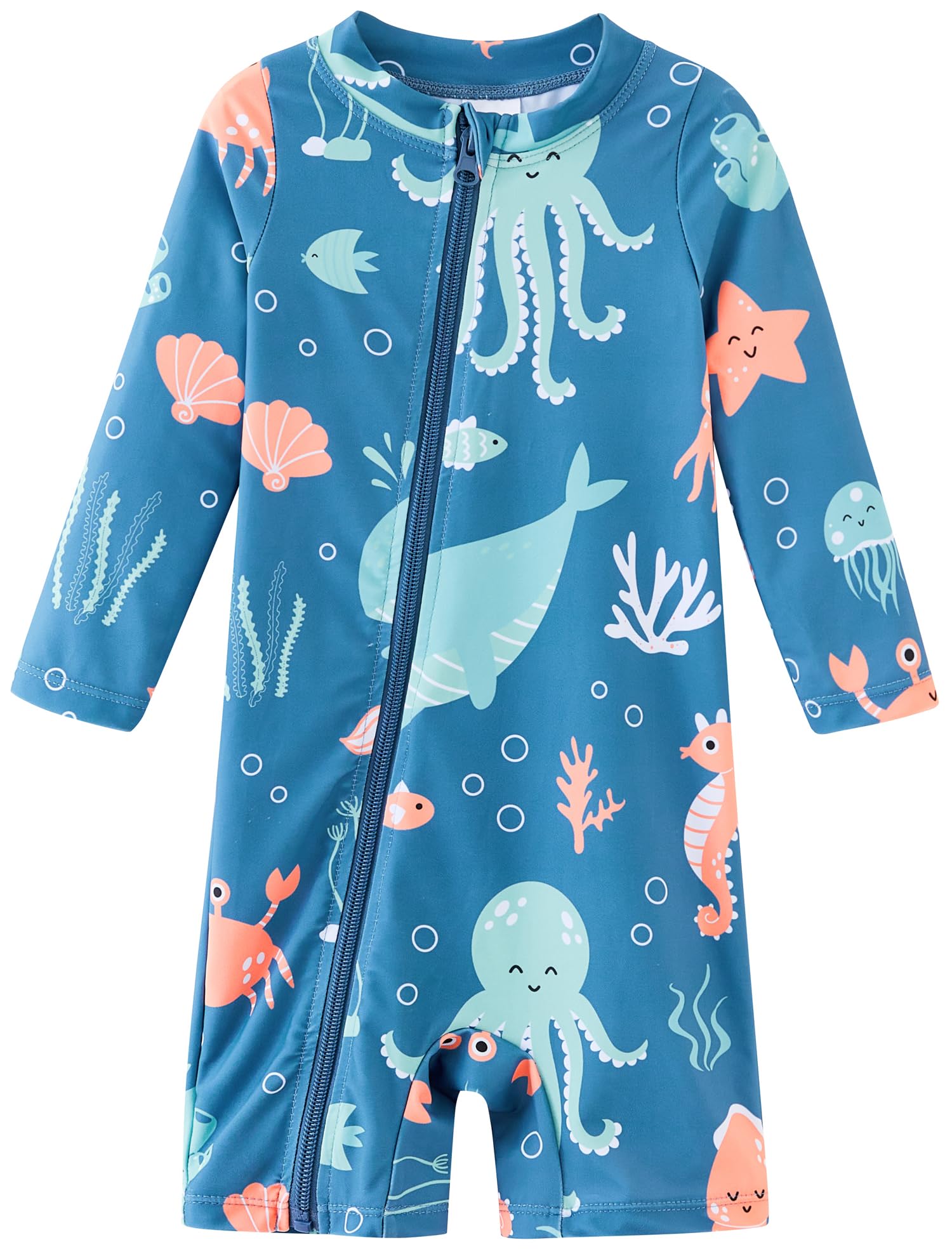 UMELOK Baby Boy Swimsuit UPF 50+ Sun Protection Rash Guard Swimwear