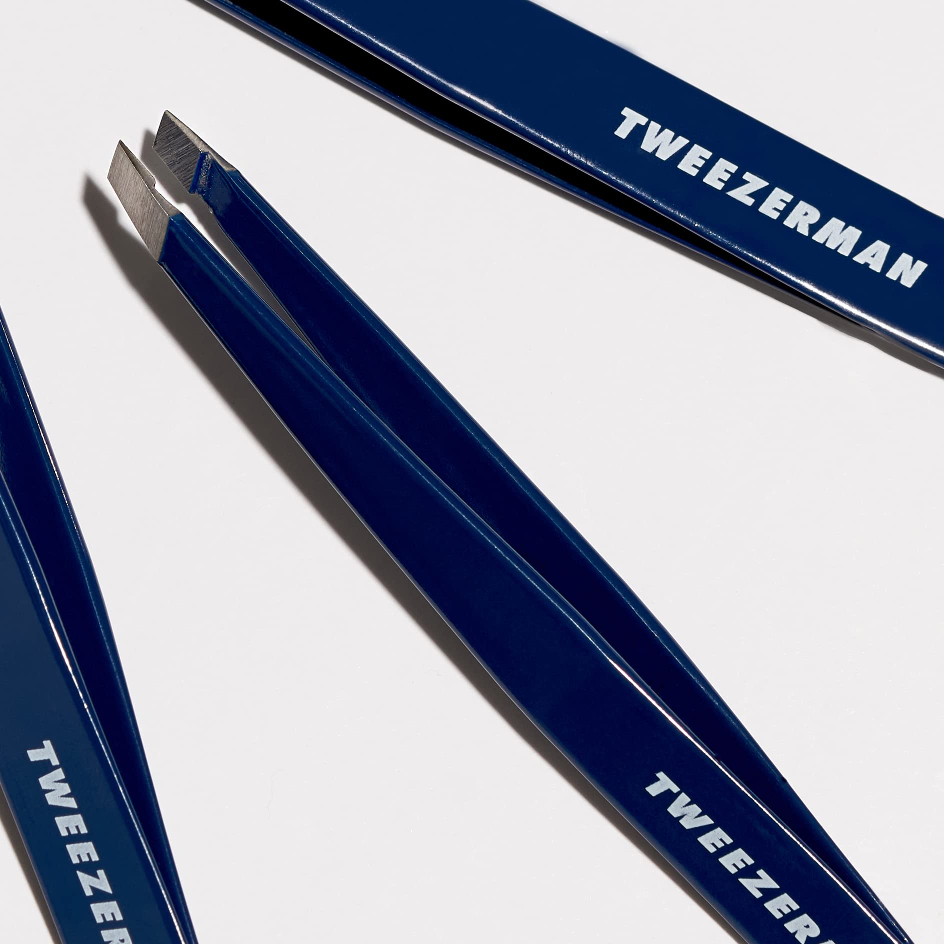 Tweezerman Exclusive 40th Birthday Slant Tweezer - Hair Removal Tweezers, Stainless Steel