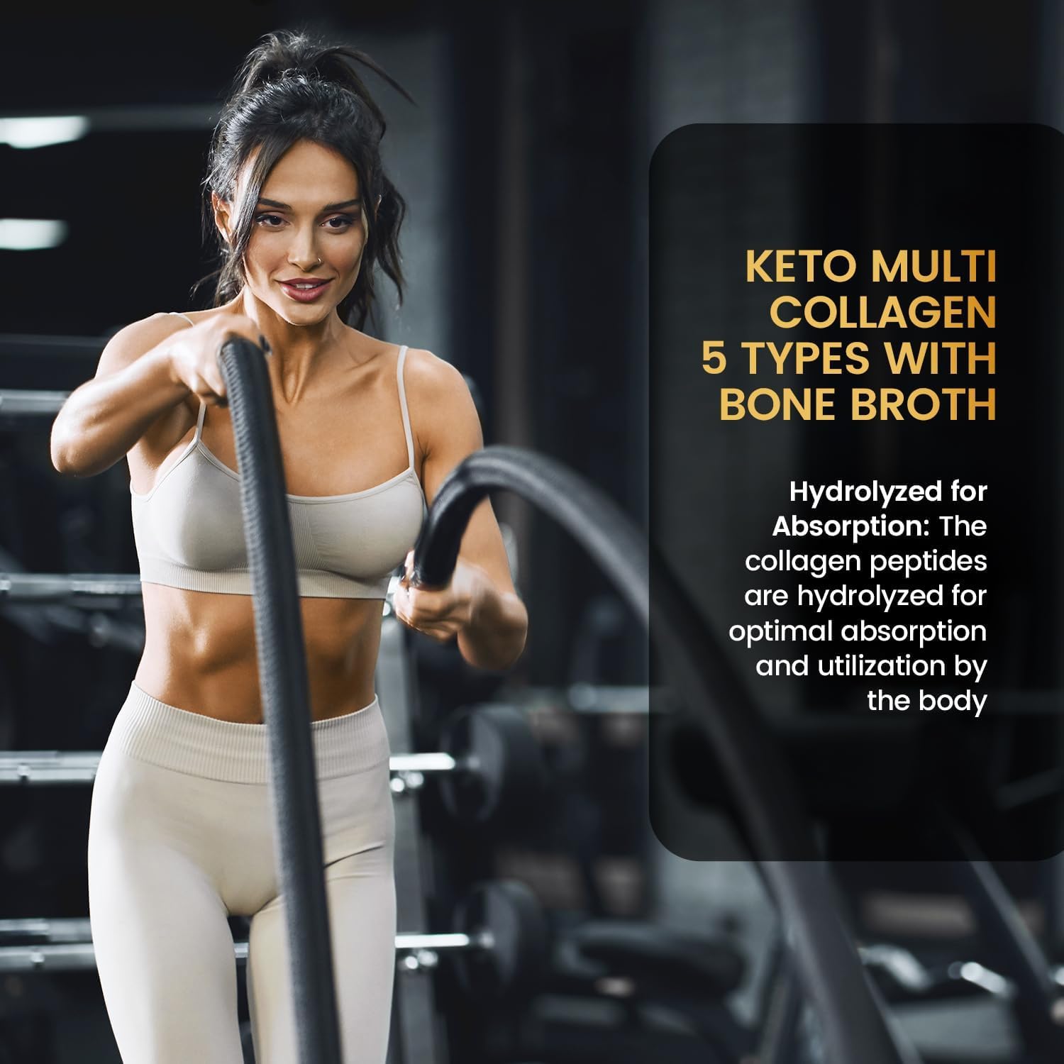 Collagen Keto Coffee Creamer Powder 12.2 oz - Hydrolyzed Collagen Peptides with Coconut MCT Oil, B12, Magnesium, Unflavored Protein Powder, Sugar Free Coffee Creamer for Smoothies & Baking