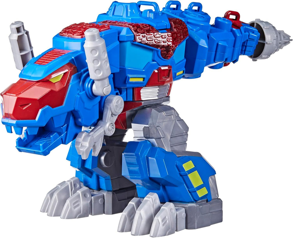 Transformers Dinobot Adventures Optimus Prime T-Rex Converting Toy with Lights and Sounds, 9+ Inch Action Figure, Ages 3 and Up (Amazon Exclusive)