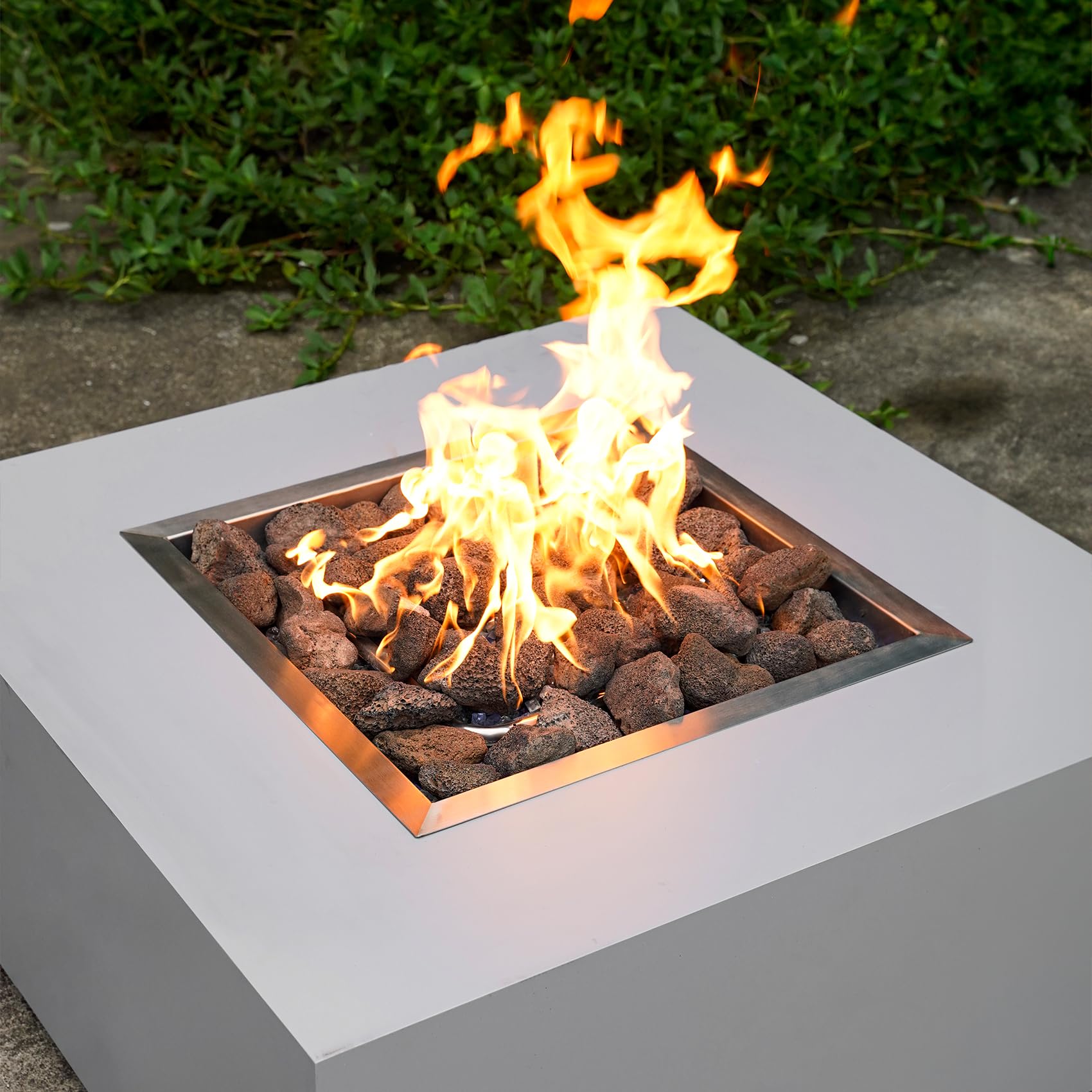 Mr. Fireglass 10 Pounds Black Natural Lava Rock for Indoor Outdoor Gas Fire Pits Fireplaces & Barbecue Grills | Volcanic Lava Stones for Decorating Garden Landscaping, Potted Plants, 0.2"-0.3"