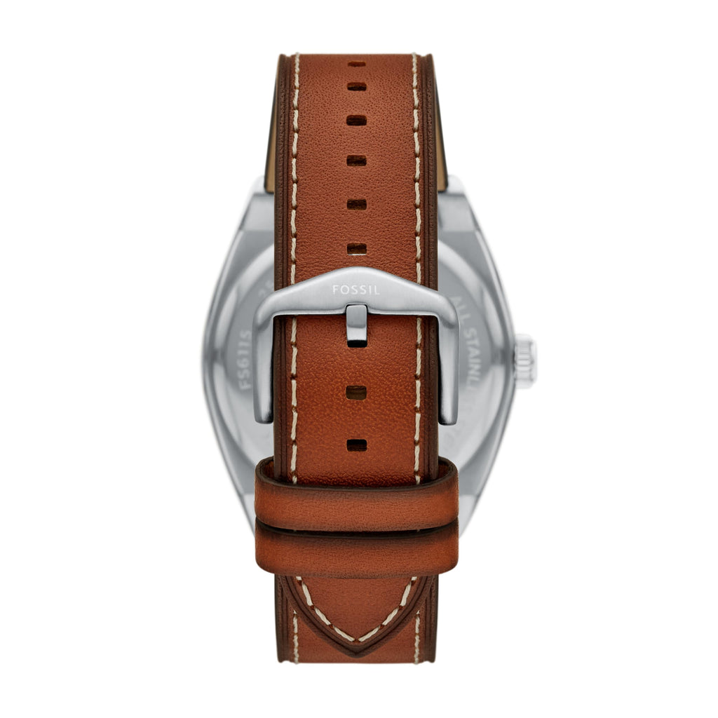 Fossil Men's Everett Quartz Stainless Steel Watch, Three-Hand Watch for Men