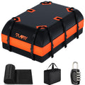 APTY Car Rooftop Cargo Carrier Bag, 16 Cubic Feet Soft Roof Top Luggage Bag for All Vechicles with/Without Racks - with Waterproof Zip, Anti-Slip Mat, Door Hooks, Luggage Lock, Storage Bag