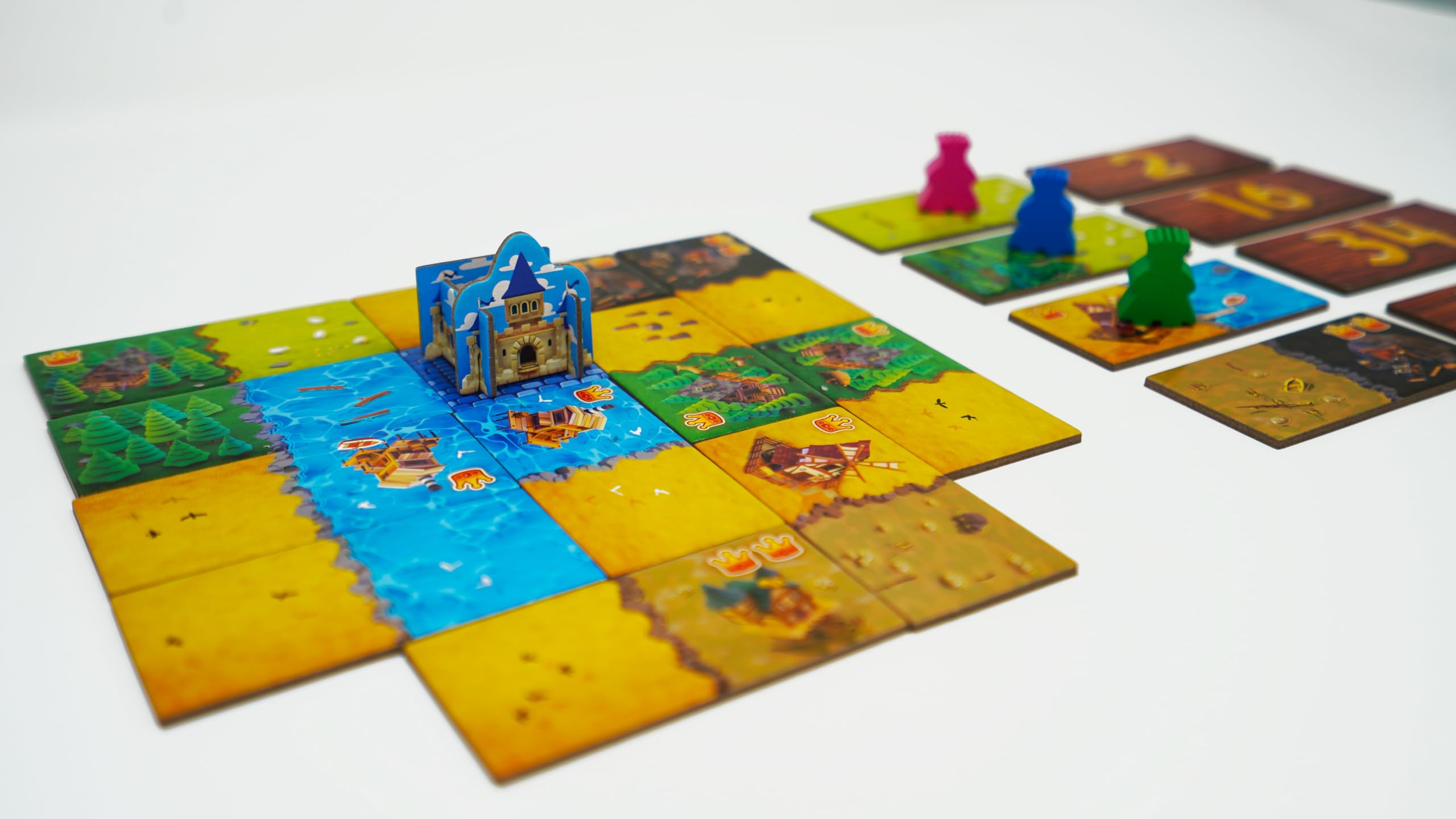 Tabletop Strategy Game, My First Kingdomino, Fun Kids & Adults Family Fantasy Board Game, 2-4 Players, Ages 5+, Dragomino by Blue Orange Games