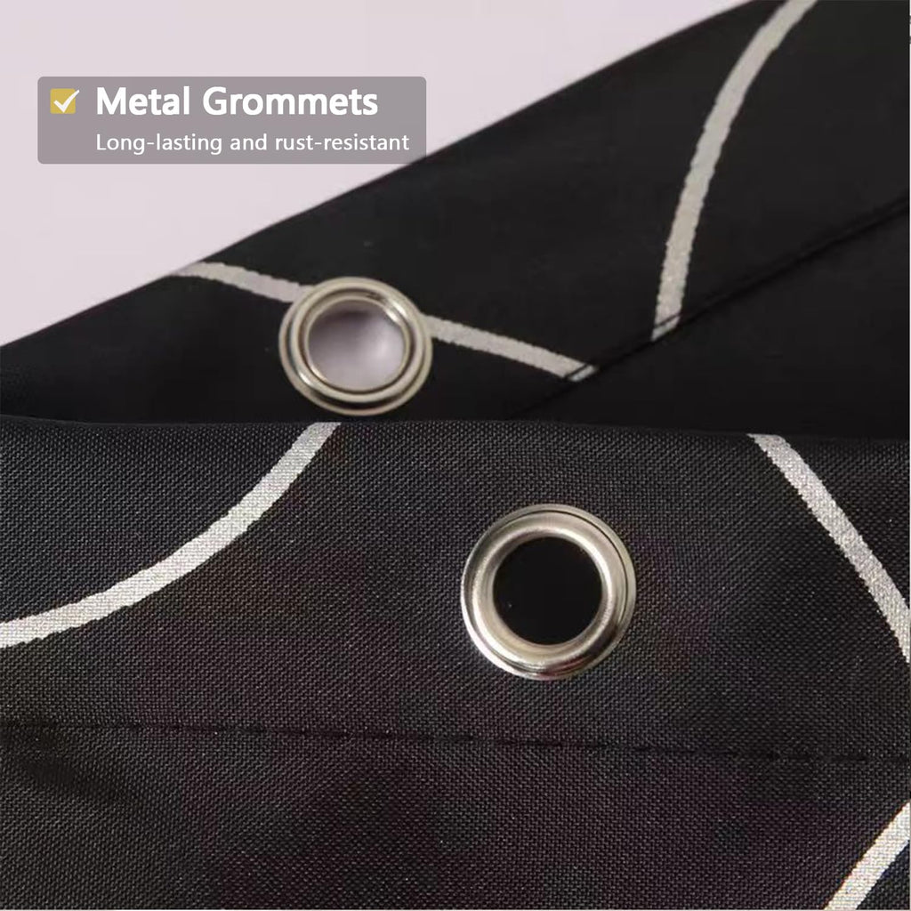 LLSCL Fabric Shower Curtain Liner with Magnets, Waterproof Hotel Quality, 72 x 72 Machine Washable
