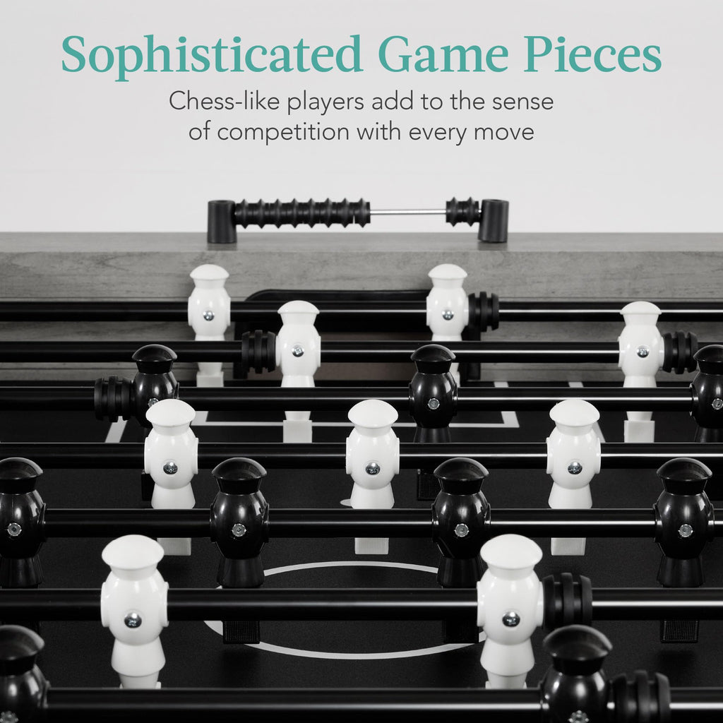 Best Choice Products Full Size 54 Inch Regulation Foosball Table for Home, Game Room - Includes 2 Balls, 2 Cup Holders