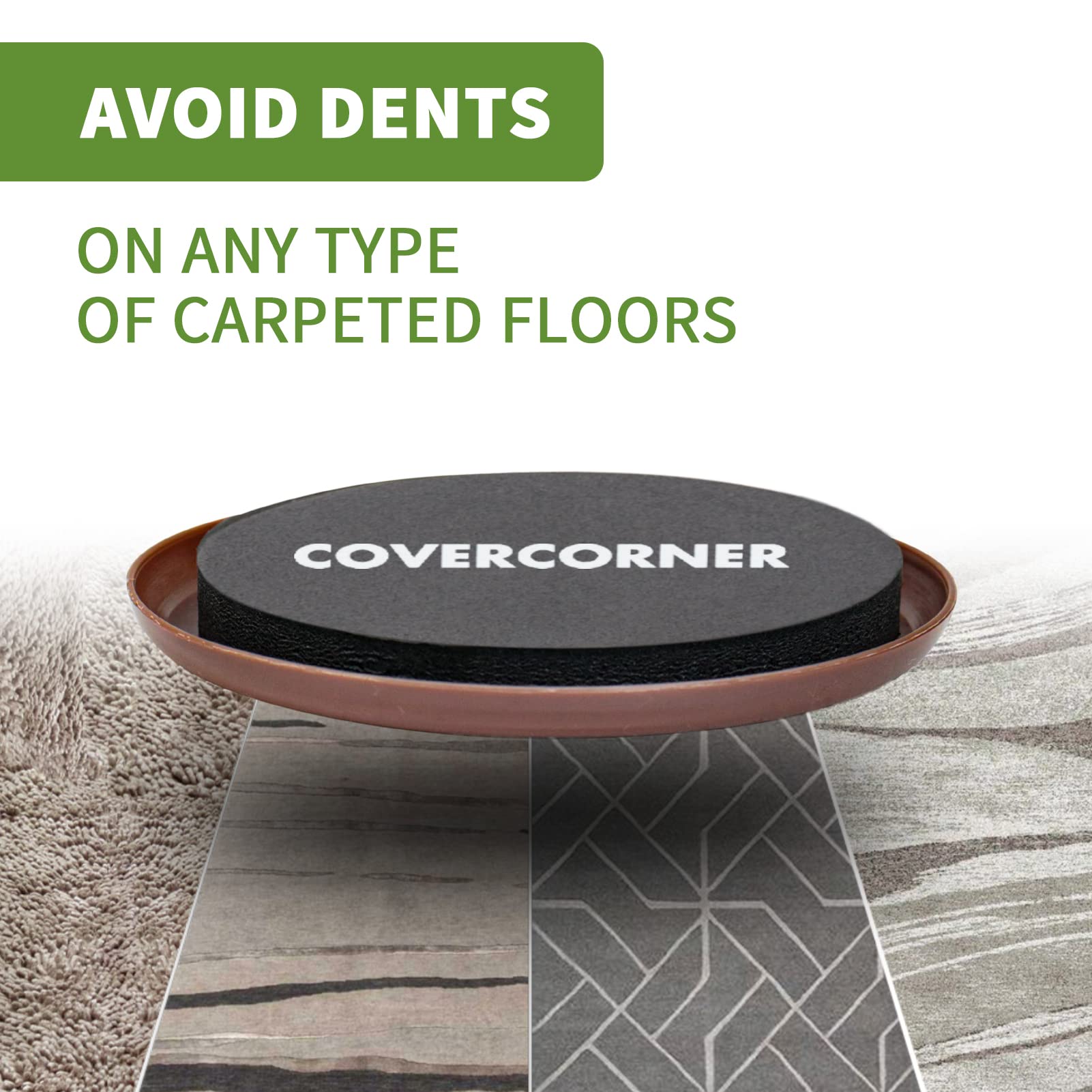 Furniture Sliders for Carpet 4 PCS - 9 1/2 inch Furniture Moving Slider Chair Legs Floors Protectors– Move Your Furniture Easy & Safely (for Carpet)