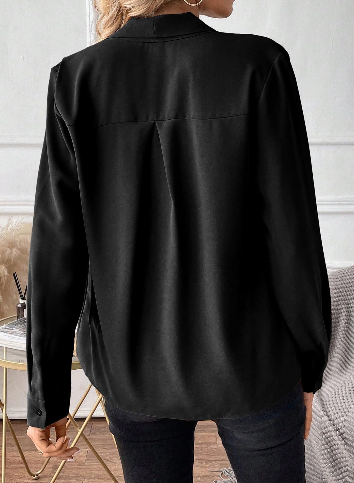 Astylish Women's Bow Tie Neck Tops 2026 Long Sleeve Dressy Loose Casual Elegant Business Work Blouses Shirts