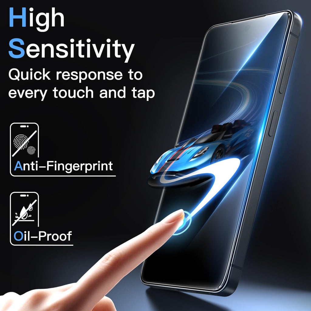 JETech Screen Protector for Samsung Galaxy S20 FE 6.5-Inch with Camera Lens Protector, Tempered Glass Film, Fingerprint ID Compatible, HD Clear, 2-Pack Each