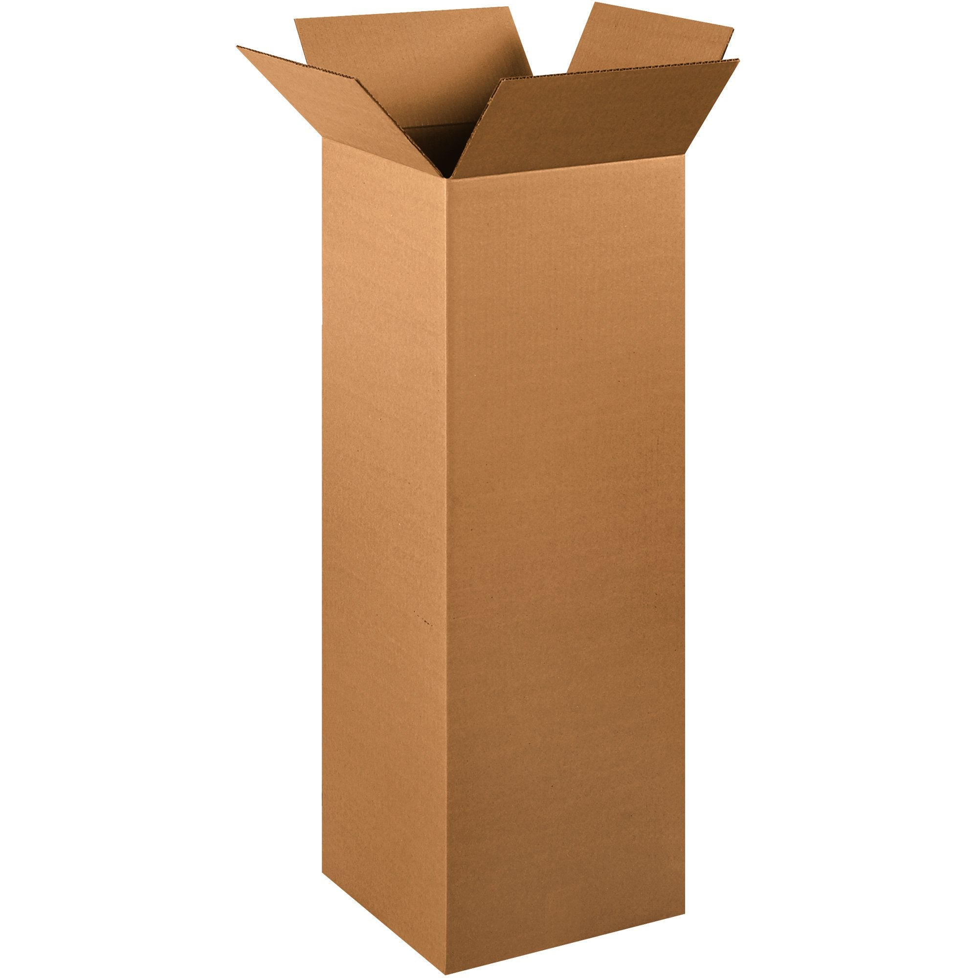 BOX USA 4x4x40 Tall Corrugated Boxes, Tall, 4L x 4W x 40H, Pack of 25 | Shipping, Packaging, Moving, Storage Box for Home or Business, Strong Wholesale Bulk Boxes