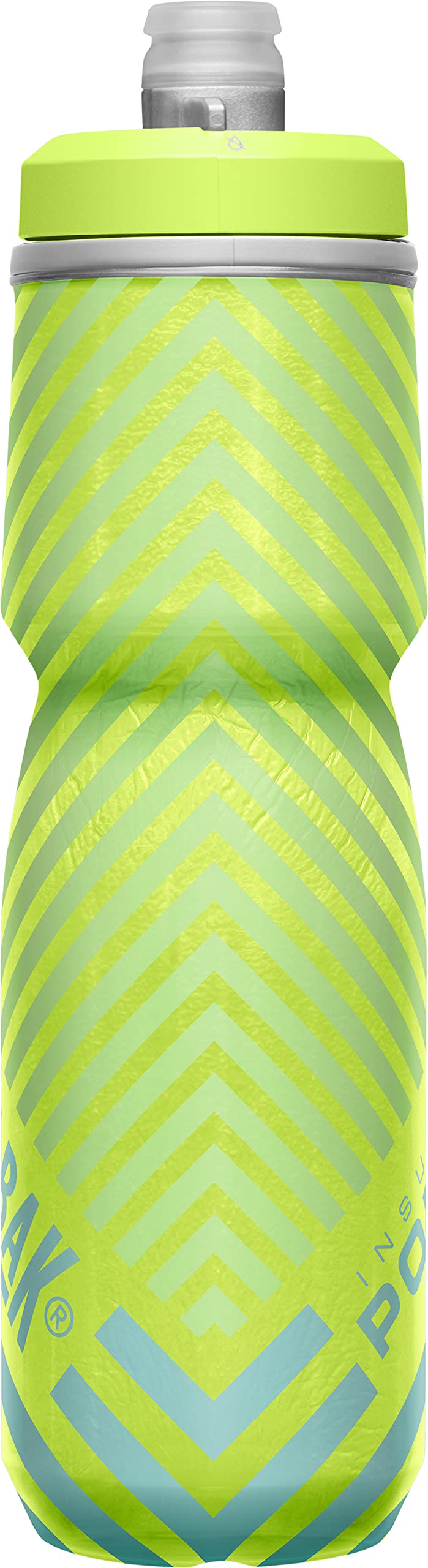 CamelBak Podium Chill Insulated Bike Squeeze Water Bottle, Cold Retention for Cycling, 24oz, Reflective Ghost