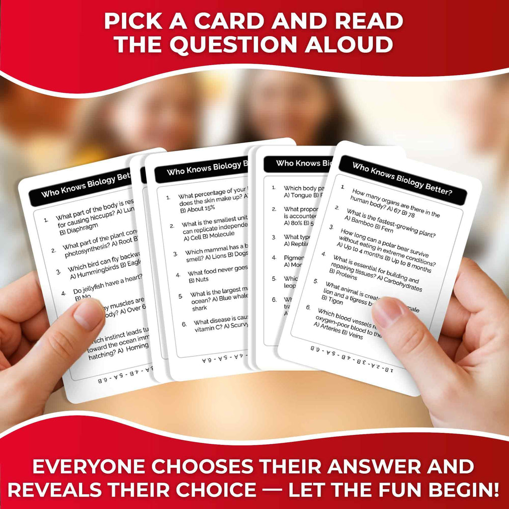 Family Board Games for Kids and Adults - Trivia Card Games for Kids 8-12 and Adults - Who Knows Me Better for Family Game Night - 500+ Facts Questions from Ages 6-8 — Fun Travel Car Activities for 5+