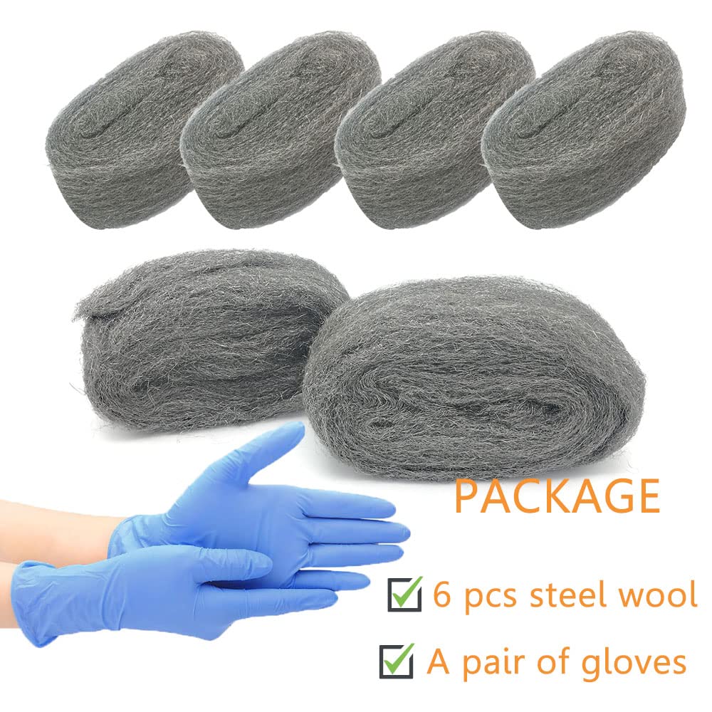 Steel Wool Mice Control, 2 Pack 3" x10 Ft Hole Filler, Gap Blocker, Barrier, Protect Against Animals in Holes, Siding, Pipeline, Vents for Garden, House, Garage