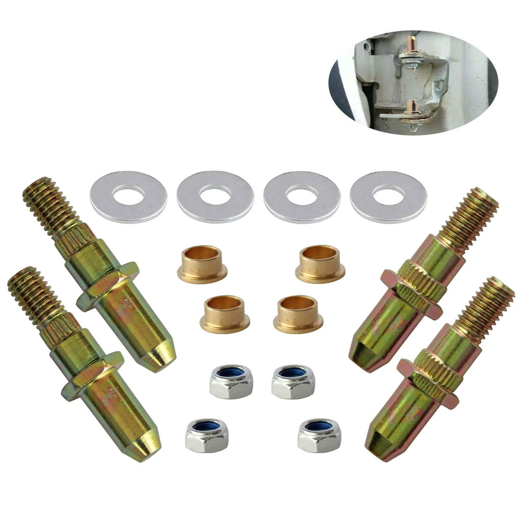 Door Hinge Pin and Bushing Kit Hinge with Pin LEDAUT Replacement for Ford F150-F350 Bronco SUV