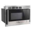 RecPro RV Microwave with Trim Kit | 1.0 Cu. Ft. | 900W | Direct replacement for Greystone and High Pointe (Black)