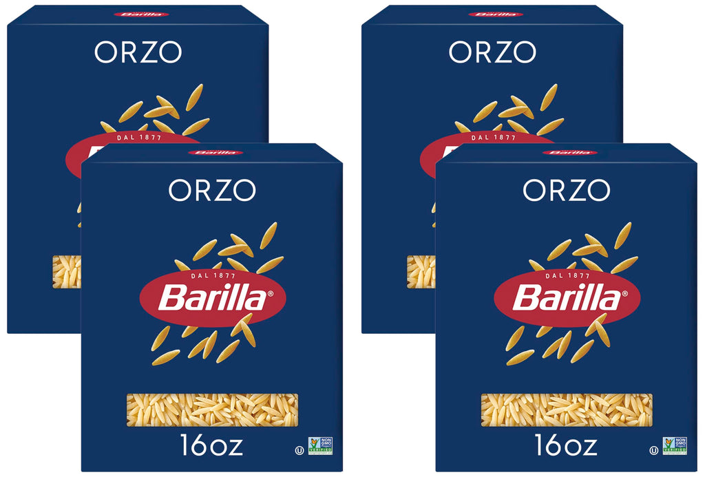 Barilla Orzo Pasta, 16 oz. Box - Non-GMO, Made with Durum Wheat Semolina - Kosher Certified