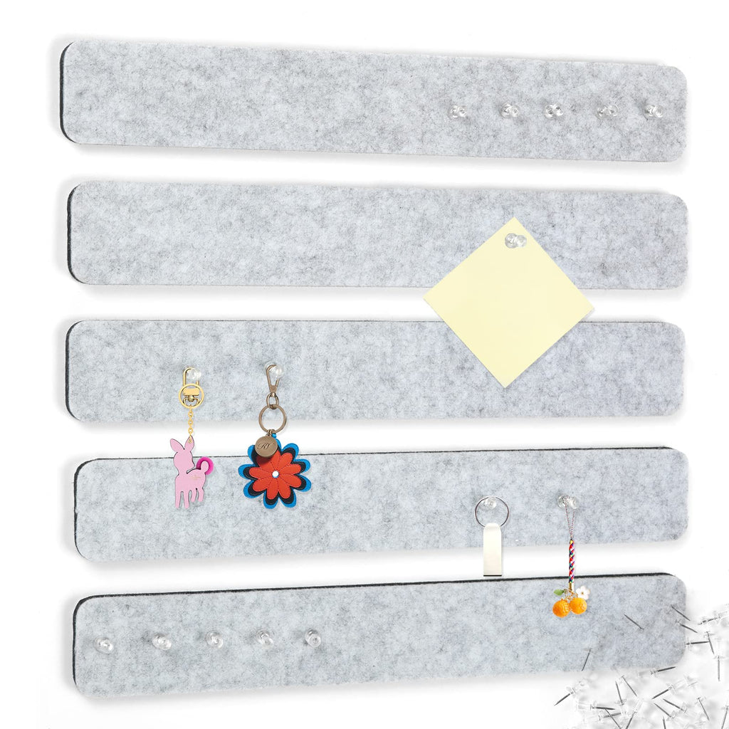 Felt Bulletin Board, 15.7''X 11.8'' corkboard Pin Board for Bedrooms Offices Home Wall Decoration, Self Adhesive Cork Board with 35 Push Pins for Paste Notes, Photos, Schedules (2 Pack)